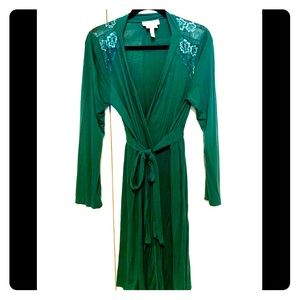 Jessica Simpson Green Nursing/Maternity Robe